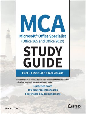 MCA Microsoft Office Specialist (Office 365 and Office 2019) Study Guide - ebook